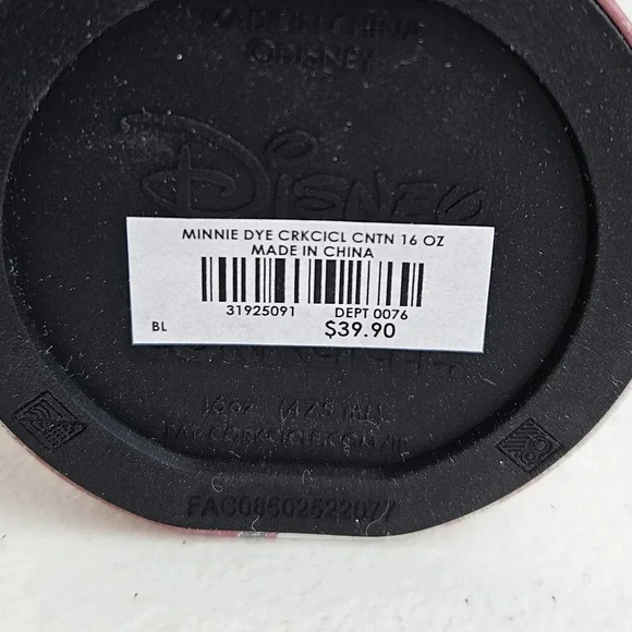 Corkcicle Disney Minnie Tie Dye 16 oz stainless steel canteen with screw on lid - Picture 5 of 8